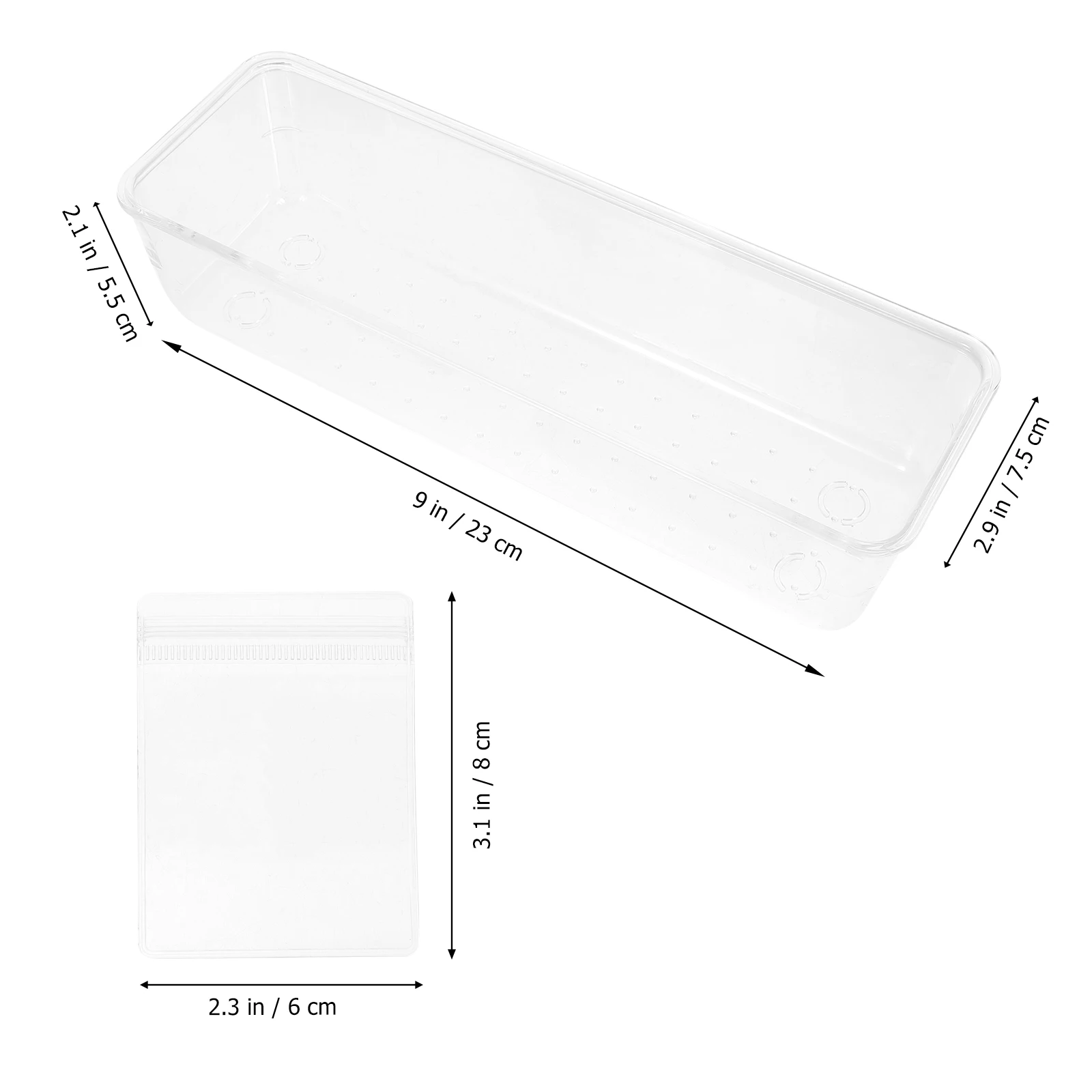 

Jewelry Storage Box Organizer Bag Anti Tarnish Bags Pouch Pvc Earring Miss Packaging Clear