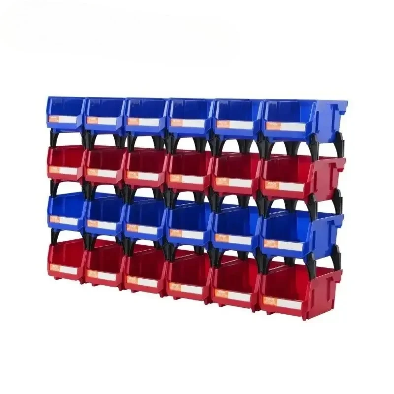 

Storage Bin 24pcs Stackable Organizer Bin 5x4*3inch Freestanding Tiered Shelf for Garage Hanging Stacking Container