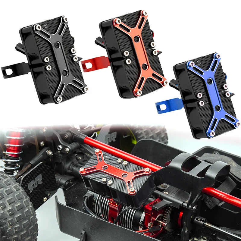 

Для 1/7 1/8 ARRMA RC MOJAVE TYPHON KRATON OUTCAST BIG ROCK FIRETEAM INFRACTION FELONY Автомобильный двигатель, комплект кронштейнов вентилятора рассеивания тепла