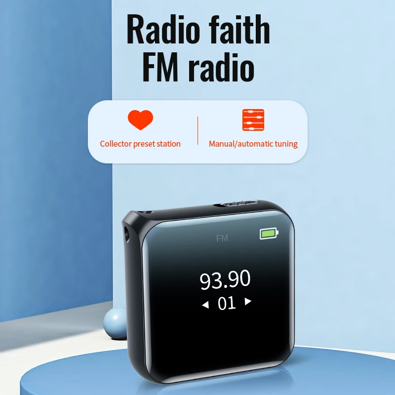 เครื่องบันทึกเสียง M30 Mini Audio พร้อมฟังก์ชัน E-book, FM, AI Smart, HD, ตัดเสียงรบกวน และ MP3