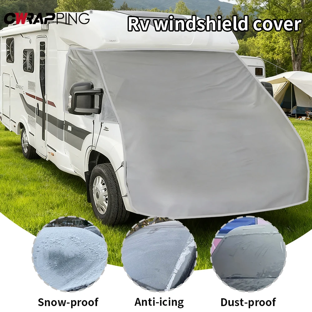 

Caravan Motorhome Cover Leaf Car Protector Tailgate Sunshade Rain Awning Tent Anti-Tear Waterproof for RV Windscreen Frost Cover