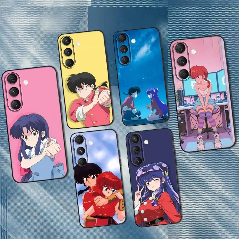 

R-Ranma-es 1 2 Phone Case For Samsung S25,S24,S23,S22,S21,S20,S10,Ultra,Plus,Lite,FE,Soft Silicone Black Cover