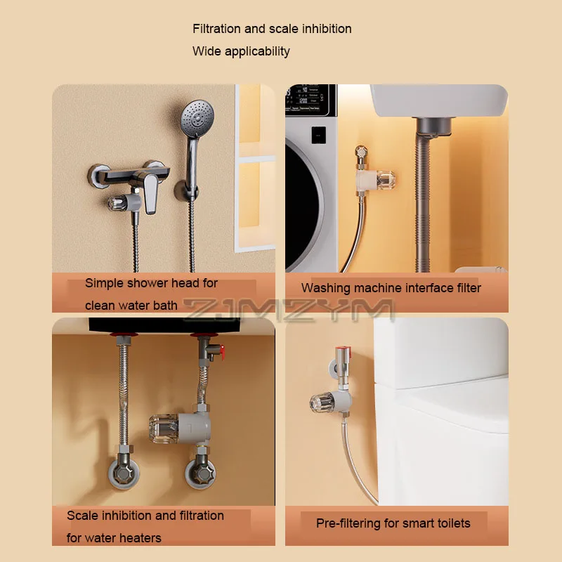 99.5%Scale Inhibition Front Filter Food-grade FOF Kitchen Faucet Drinking Water Purifier Water Heater Washer Sediment Pre-filter