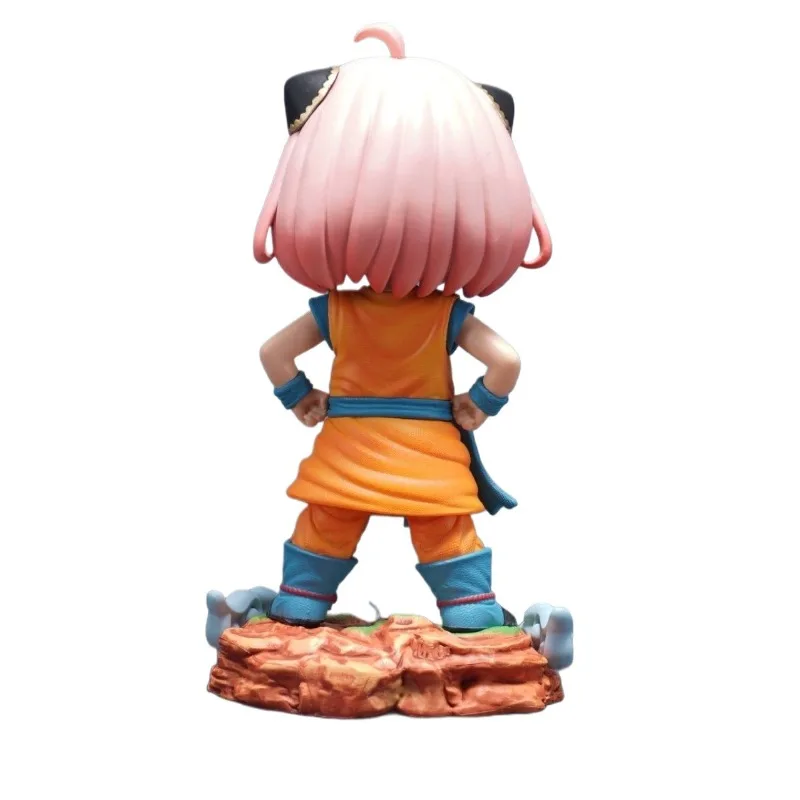 Nova família espião x anya forger q versão figura criativa ins de alto valor bidimensional linda menina anime boneca ornamento de mesa