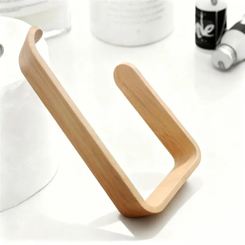 ABDJ-Drill-Free Wall Mount Toilet Paper Holder 4 Pack-Grain Design Tissue& Wet Wipe Dispenser For Bathroom& Kitchen