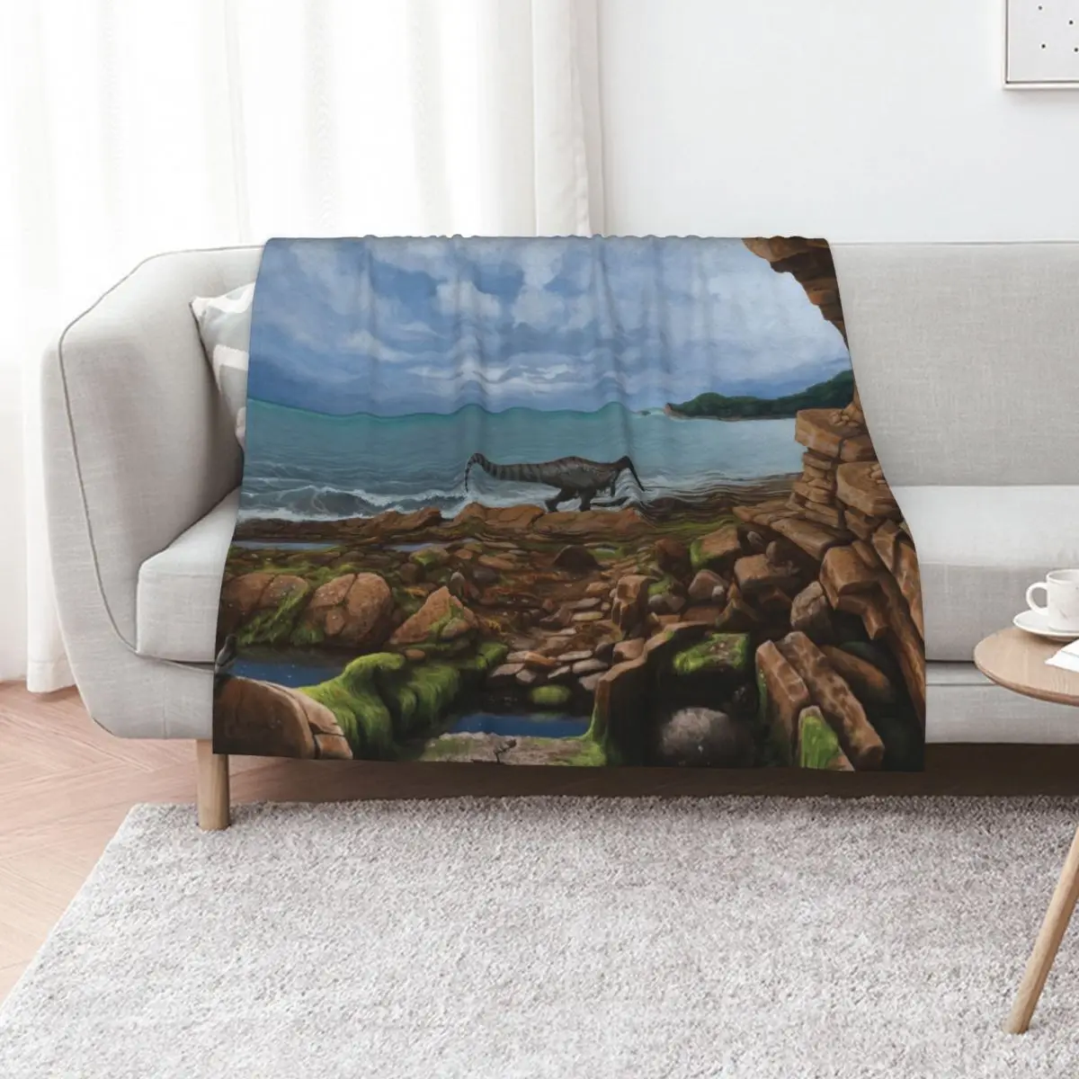 

Baryonyx walkeri Throw Blanket Machine Washable Soft Warm Blanket