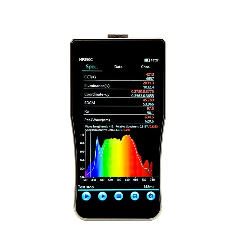 Quality Wholesale HP350C 380-780 Portable Spectrum Analyzer Color Temperature Meter Digital Luxmeter