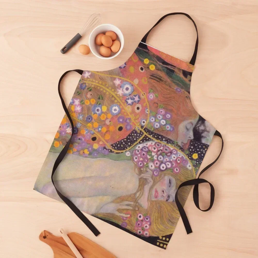 

Water Serpents II by Gustav Klimt - Art Nouveau Symbolism Apron painting Professional Barber Apron