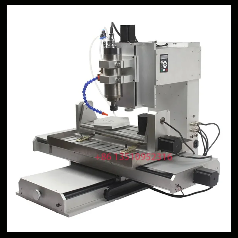 CNC 5 Axis 6040 Network Port Router Metal Milling Engraving Cutting Machine 220V/110V Rotary Table Cyclmotion Control Card