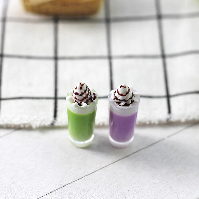 1:12 Simulazione Matcha Purè di Patate Budino di Latte Ob11 Modello Figurine Ins Fotografia Puntelli Casa di Bambola In Miniatura Accessori Giocattoli
