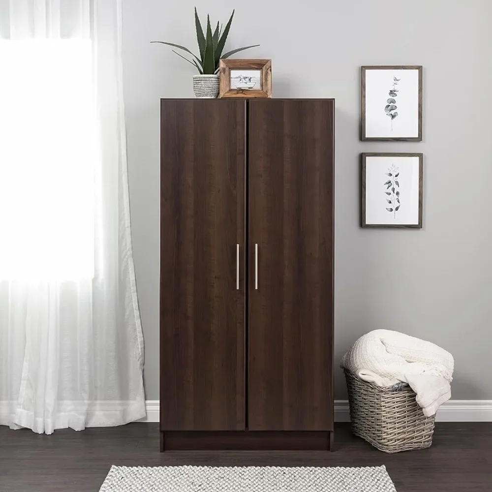 Simplistic 2-Door Armoire Portable Closet 21