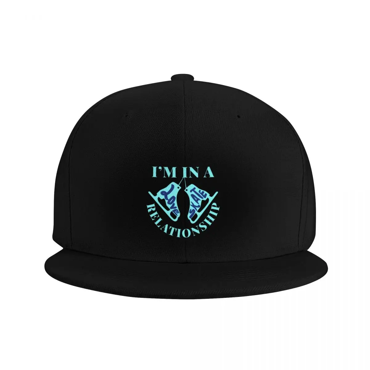 I'm In A Love Skate Relationship Ice Skating Baseball Cap Golf Wear Christmas Hat Baseball Men Women's