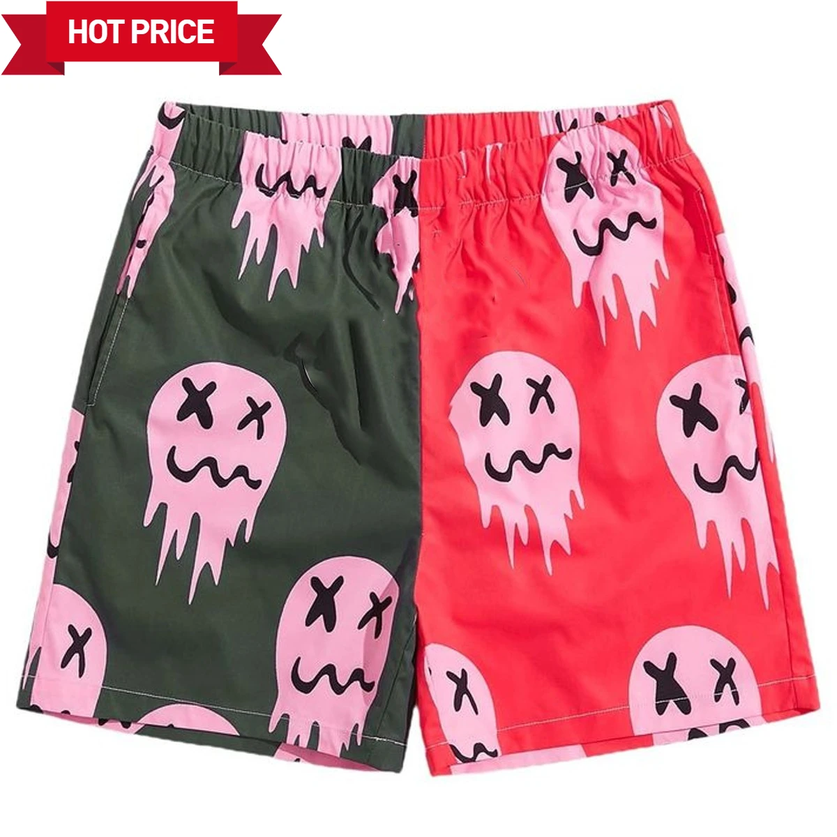 

2025 Summer New Arrive Style Graphic Print Colorblock Women Men Shorts Fitness Sports Casual Beach Training Short Pajama pants