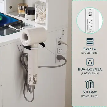 白色梳妝台,附鏡子和燈,2個玻璃櫃,高度可調式層架和9個抽屜,化妝台 10 最佳銷售 九抽屜櫃 - №10