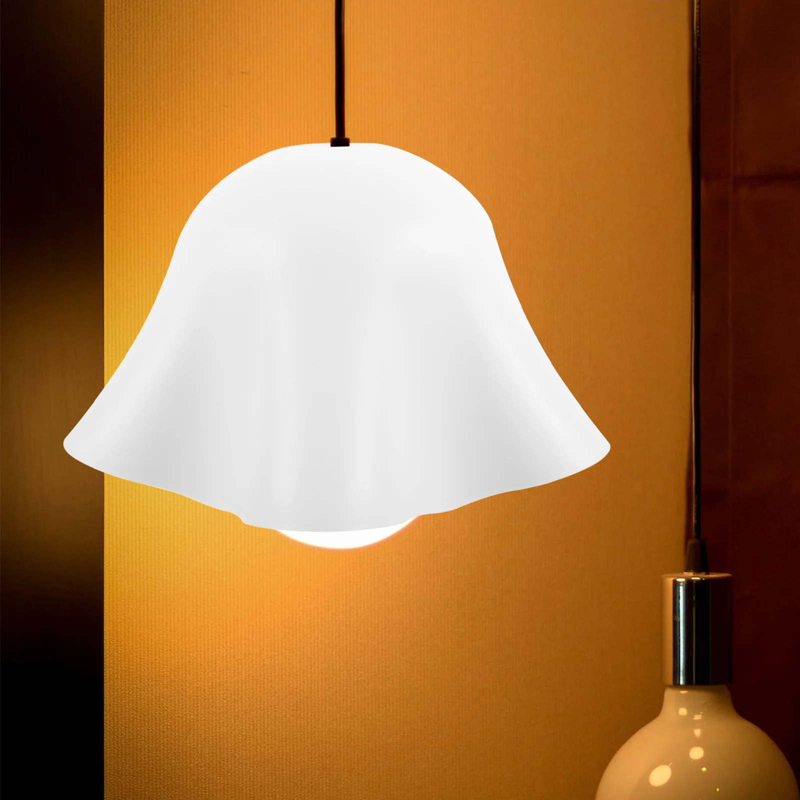 

Flower Lampshade 275mm White Acrylic Pendant Light Shade Replacement for Ceiling Fixture Decorative Wall Chandelier Shades