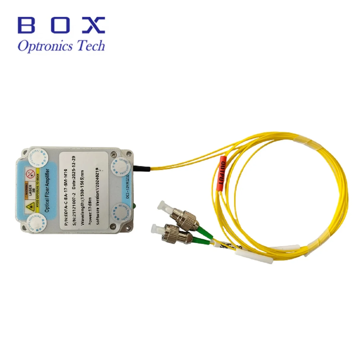 2026 C Band EDFA Preamplifier 45dB Gain -45 to -25dBm Input Low Noise Module FC APC for WDM Systems