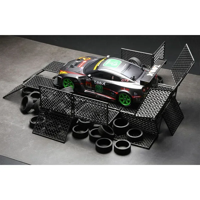 DIY Remote Control Car Scene Props Assembled Garage Spliced Fence Net for Mosquito Cart Drift Racetrack Peripheral Scene Decorat