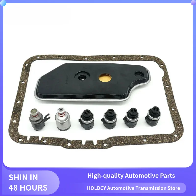 Solenoid Kit with Filter & Pan Gasket Set Fits For Ford 4R44E 4R55E 5R55E 5R44E 2WD