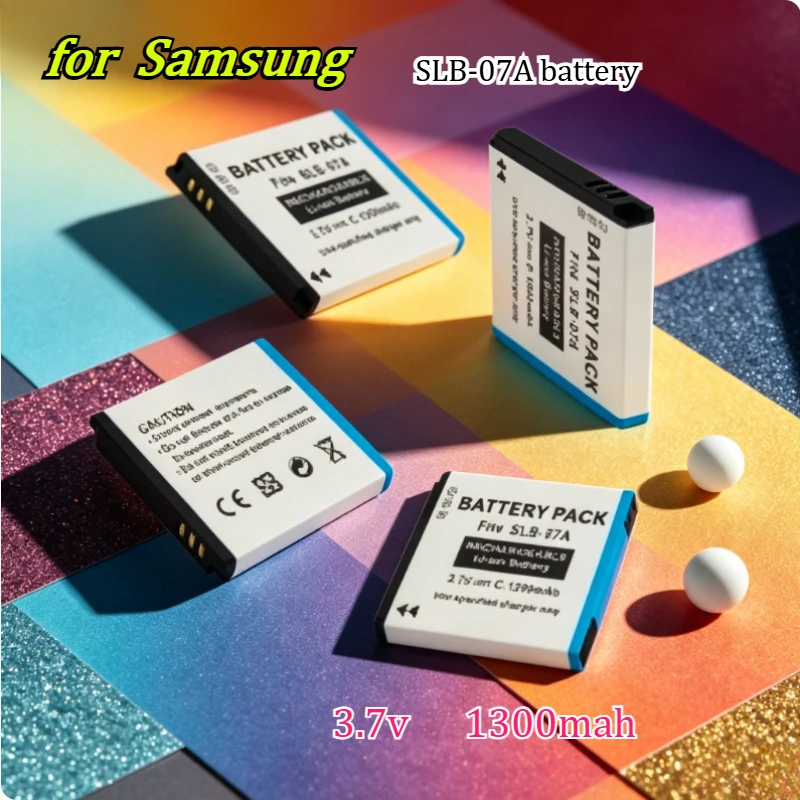 1300mAh 3.7v SLB-07A Battery Suitable for Samsung ST45 ST50 ST500 ST550 ST600 PL150 Camera Long Range Digital  Battery