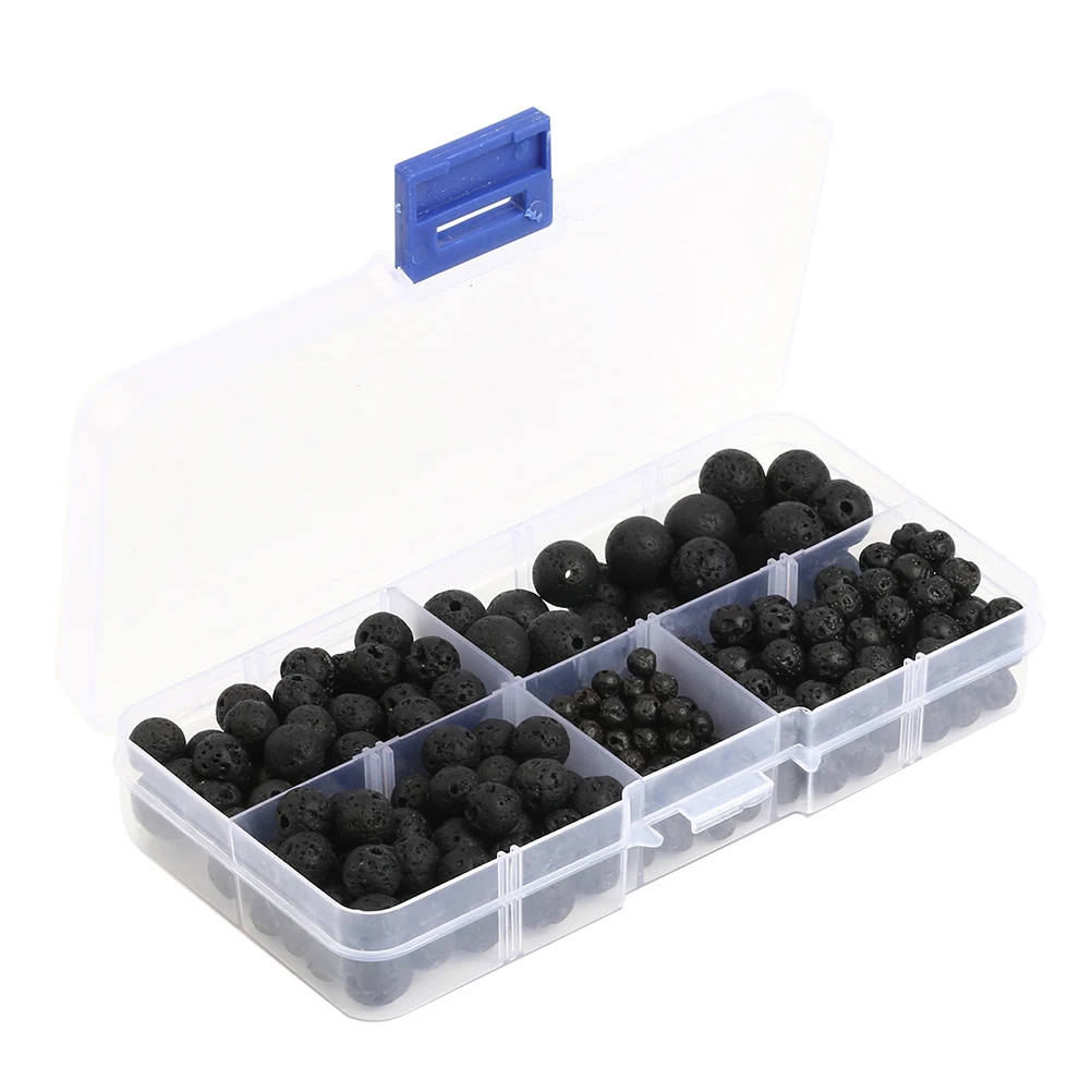 

300Pcs Stone Beads Round Natural Loose Beads for DIY Jewelry Making Beading Set 4mm 6mm 8mm 10mm Beading Jewelry Set