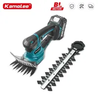 Kamolee 2 IN 1 Electric Hedge Trimmer 20000RPM Cordless Garden Shrub Weeding Pruning Household Lawn Mower For 18V Battery