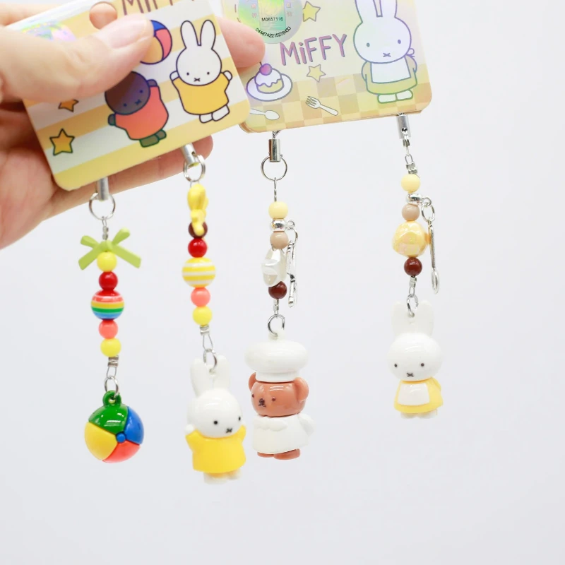 Cartoon Miffy Kaninchen Anime-Figur Kawaii Spielzeugfiguren Niedliche DIY-Dekoration Sammlerstücke Ornamente Anhänger Kindergeschenke