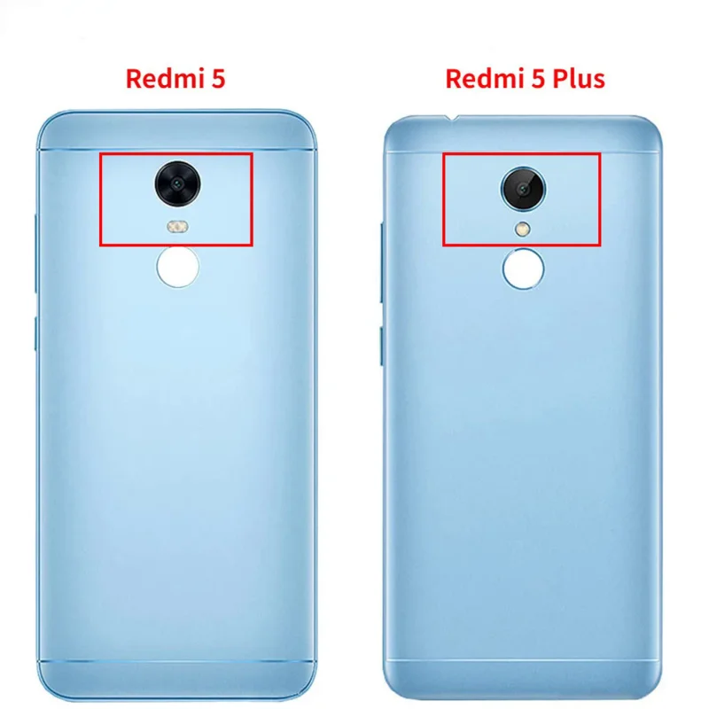 Cubierta trasera de batería para Xiaomi Redmi 5 Plus, carcasa de repuesto para puerta, con botón de volumen de encendido, para Xiaomi Redmi 5