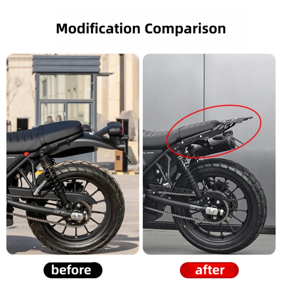 FOR CL300 Aluminum Motorcycle Rear Luggage Rack Retro Canvas Bag Holder Tail Box Bracket Fuel Tank Support for Motorcycles