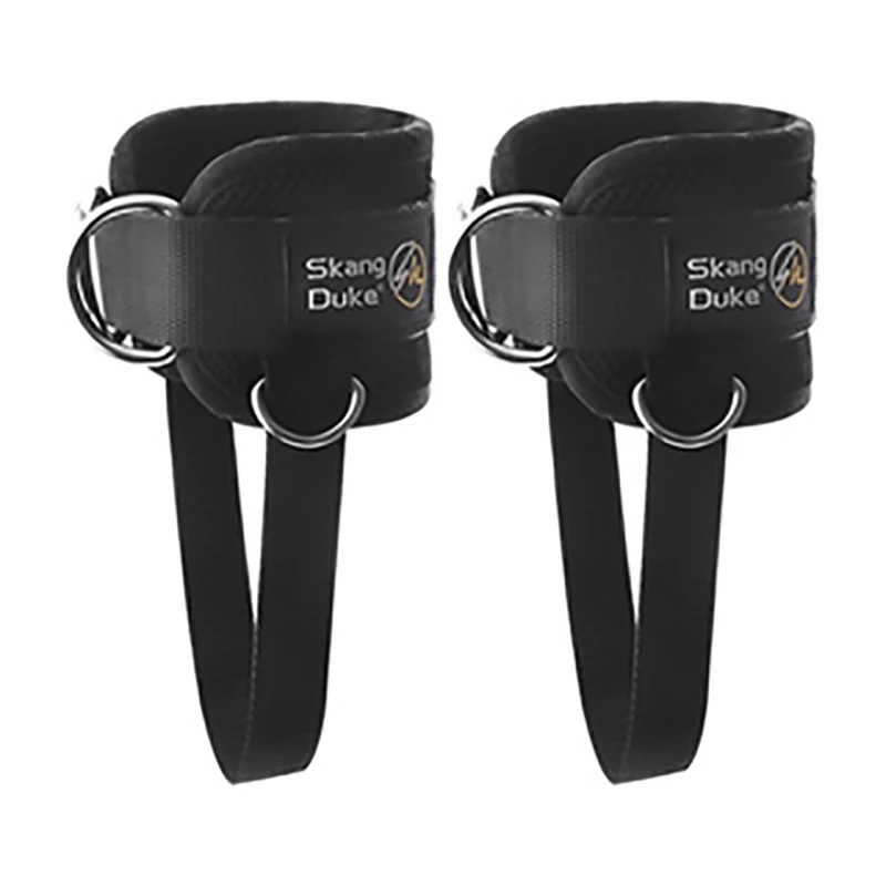 2 Pair of Padded Ankle Straps Ankle Straps for Cable Machines Double D Ring Fitness Ankle Cuffs for Gym Workouts