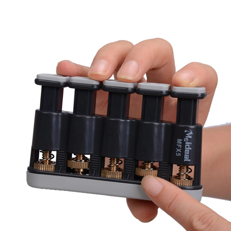 Meideal MFX5 Hand Finger Exerciser for Ukulele Guitar Bass Piano Orange/Grey