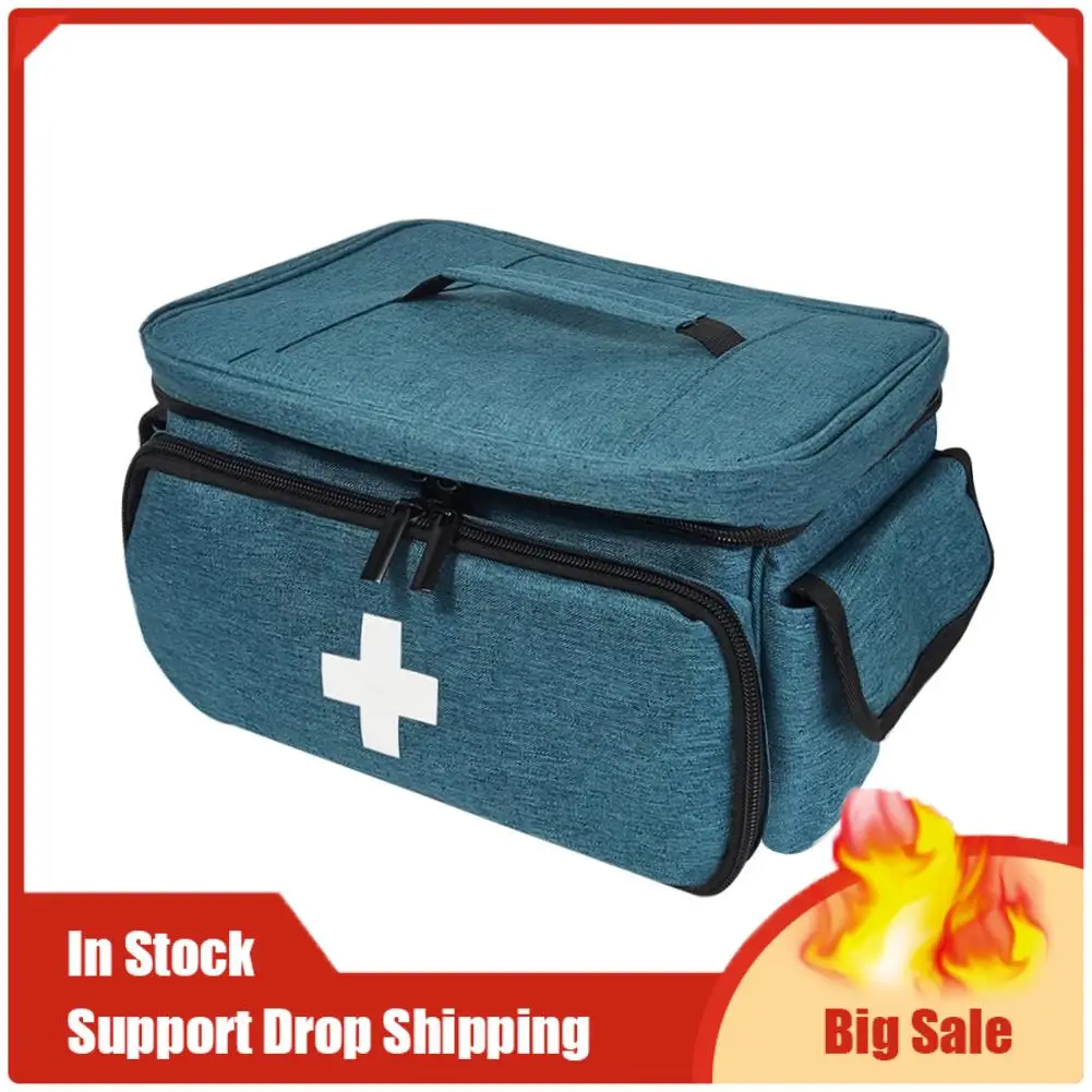 トップセール薬収納袋空のロック可能なピルボトルオーガナイザーポータブルジッパーポーチ付き薬箱家庭旅行用