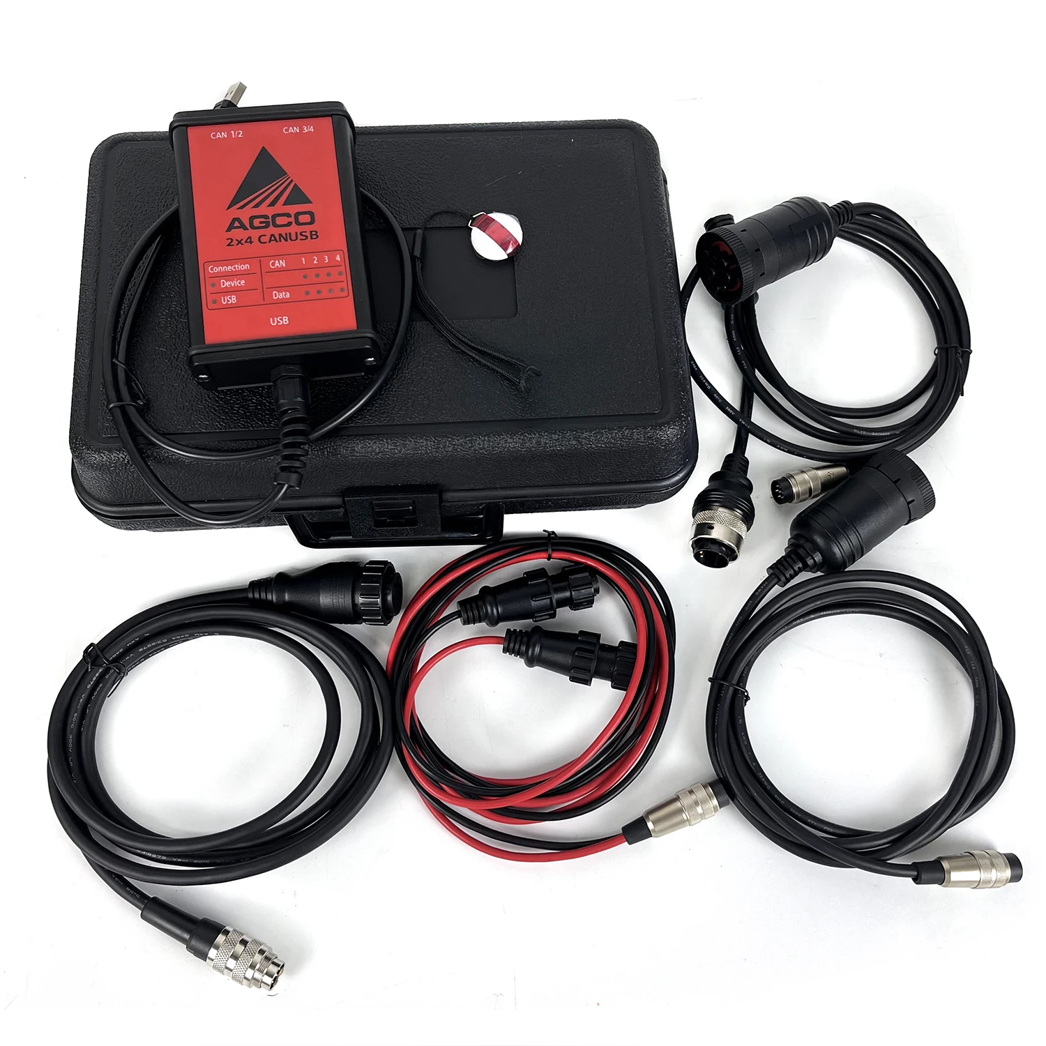 CANUSB Interface For AGCO Diagnostic kit FOR AGCO CANBUS FENDT FenDias Massey Ferguson  +key dongle