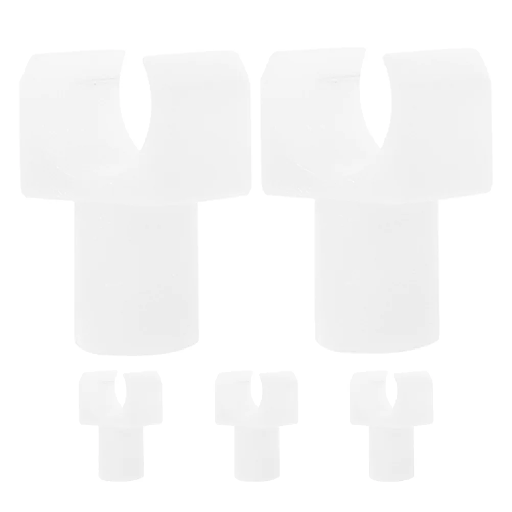 5 Pcs Wheelchair Accessories Rail Guide for Parts Seat Component Supplies Drive Seats Guides White Support Blocks