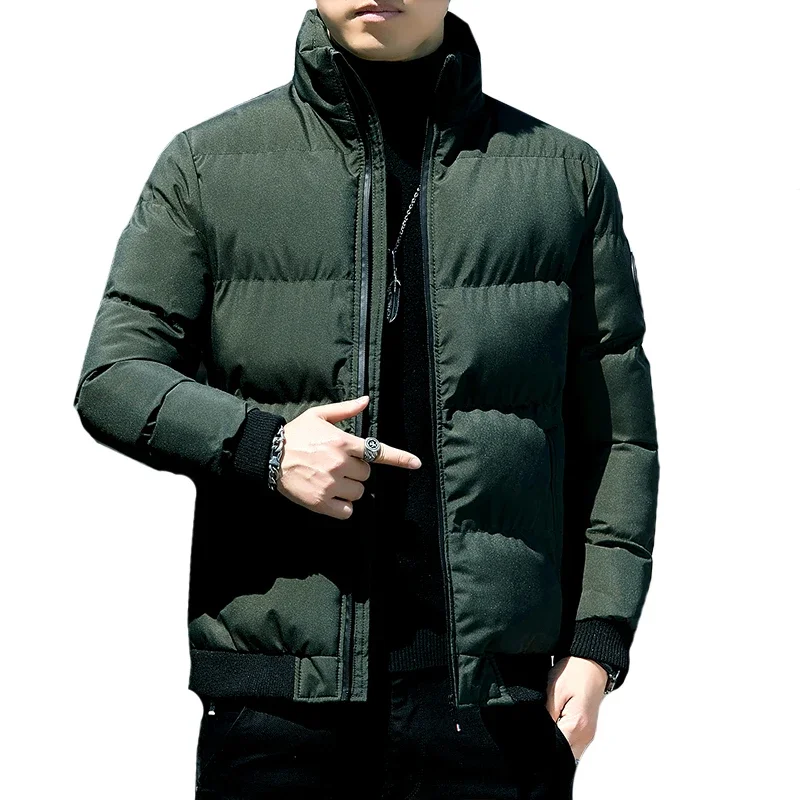 Manteau en coton tête de tigre pour hommes, manteau épaissi, vêtements de travail courts à capuche, automne et hiver, JxCotton, nouveau