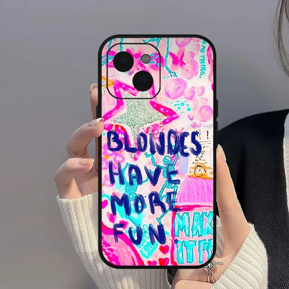 Rod Stewart Blondes Have More Fun Phone Case For iPhone Mini 11 12 13 14 15 Pro XS Max X Plus SE XR Shell