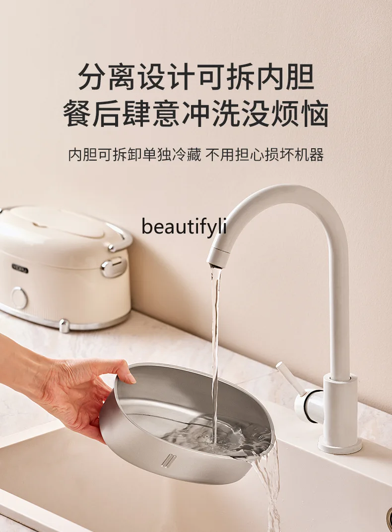 Plastic small lunch box without water injection, electric heating, heat preservation