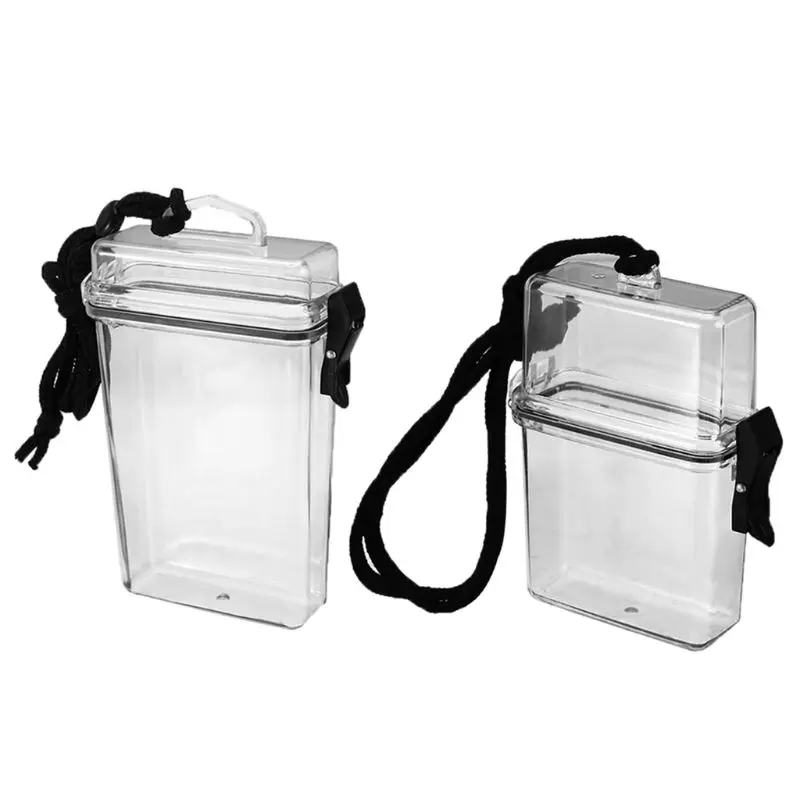 Cigarette for Case Box Chain Neck-hung Plastic Transparent for Camping Rafting Boating Comprehensive for Protection Dropship