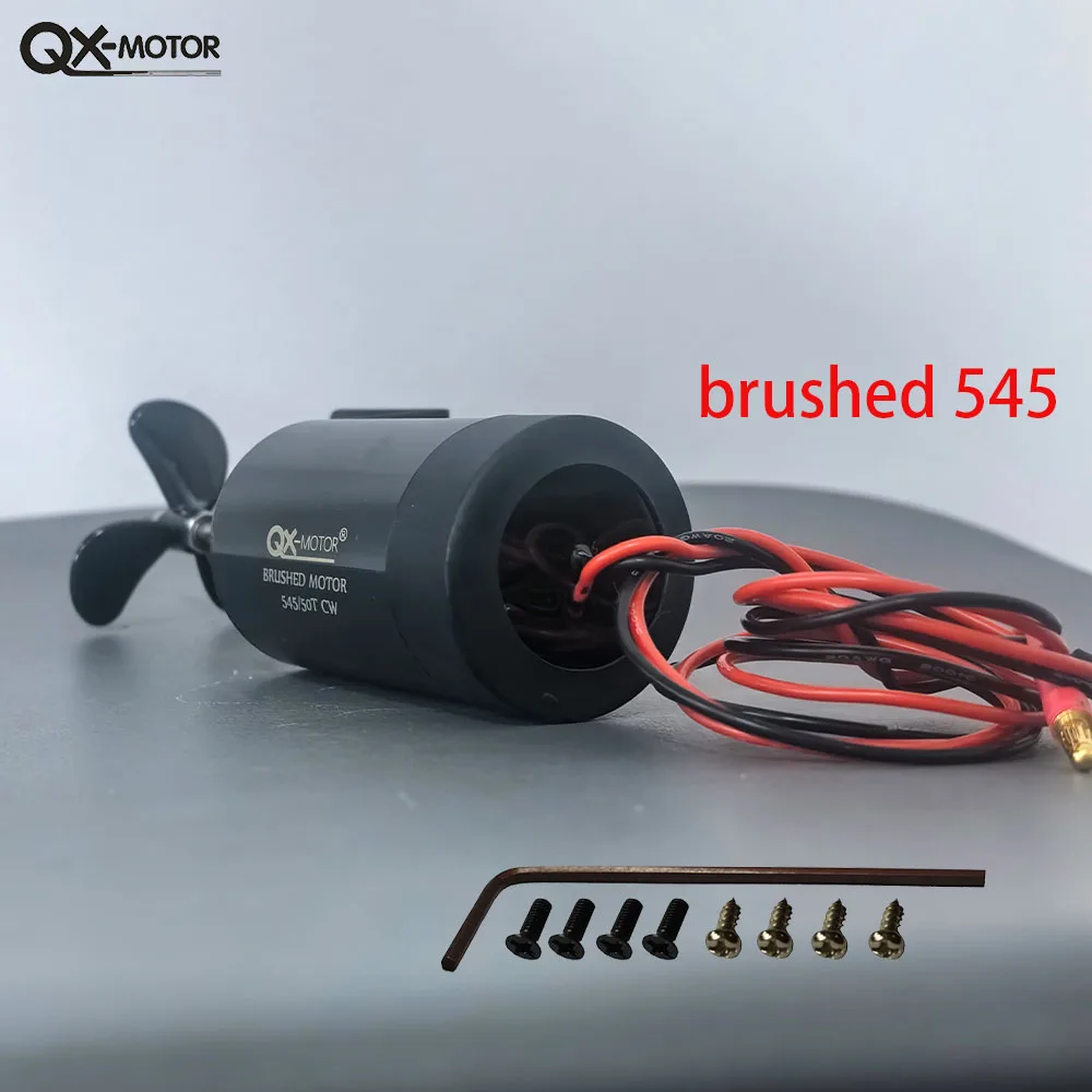Motor QX 12V 16V Motor sin escobillas 545 50T hélice subacuática para piezas de juguete de barco de Control remoto sin tripulado/Nesting Trawler