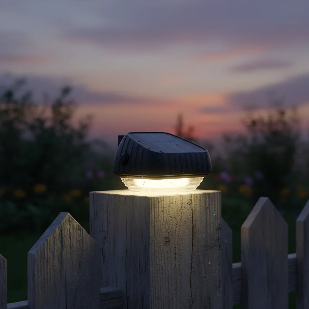 4PCS Solar Outdoor Courtyard Lights Waterproof Garden Fence Lighting Wall Decoration Lamp Wall Light Decorative Balcony