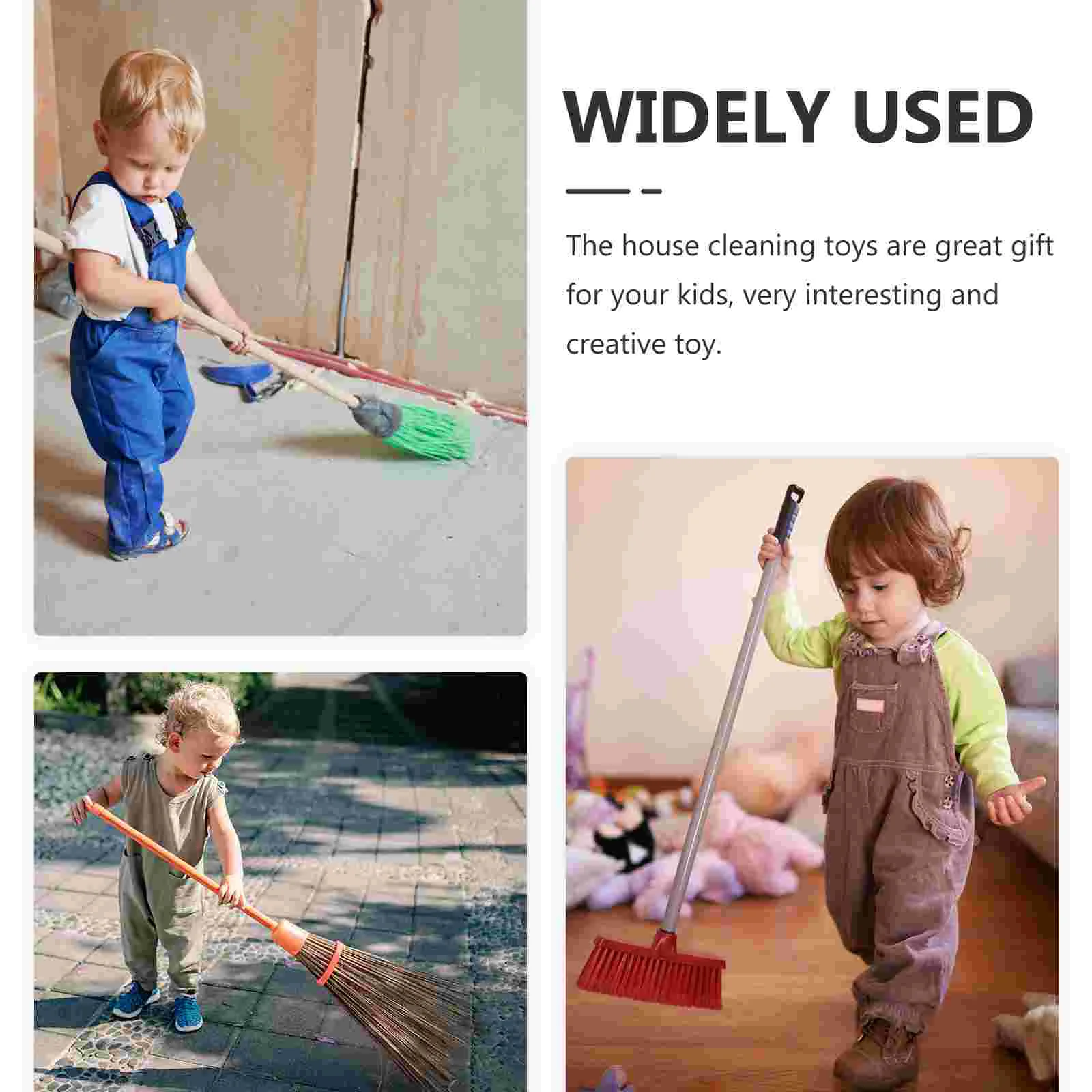 Children's Broom Toddler Toys Educational Plaything Suite Kit Plastic Cleaning Pupils