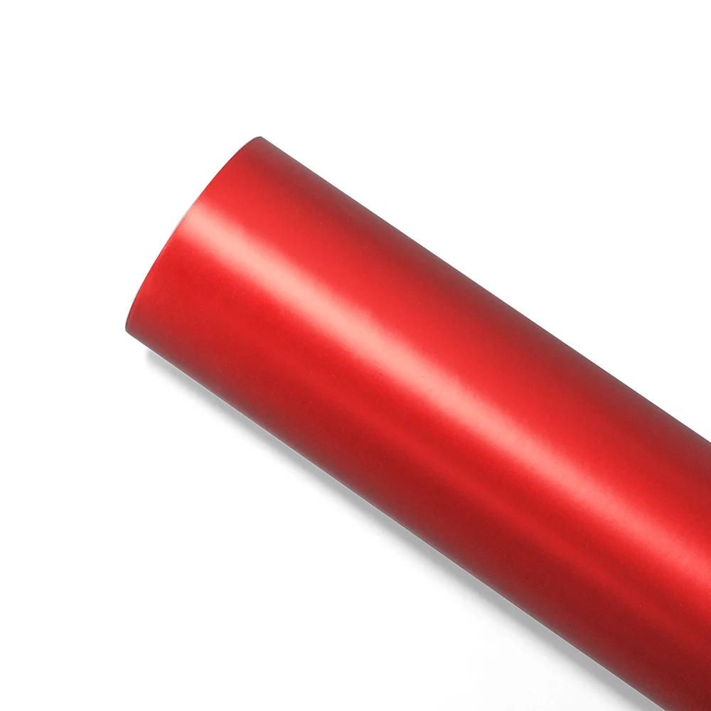 Car Sticker Ice Film Red Wrapping Vinyl Film Bubble Free Auto Body Self Adhesive Sticker Car Accessories Exterior Decoration