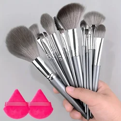 Professional Makeup Brushes Set, Super Macio Detalhe, Blush, Highlighter, Fundação, Corretivo, Escova de Sombra, Beauty Tool, Novo, 1 Pc, 14Pcs