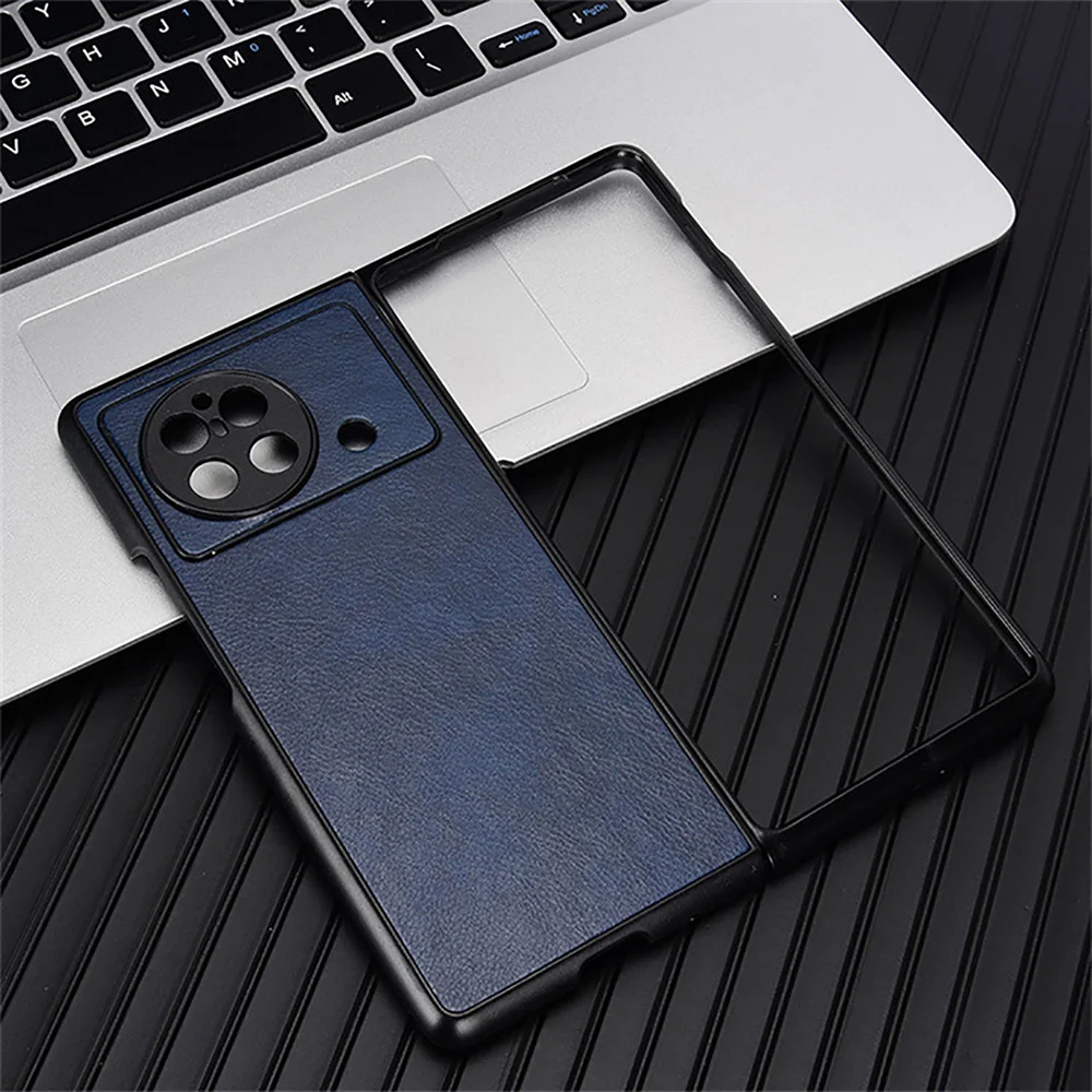 For Vivo X Fold PU Leather Phone Case Matte Cover Ultra Thin Shockproof Folding Protection Case For Vivo X Fold Cover Coque