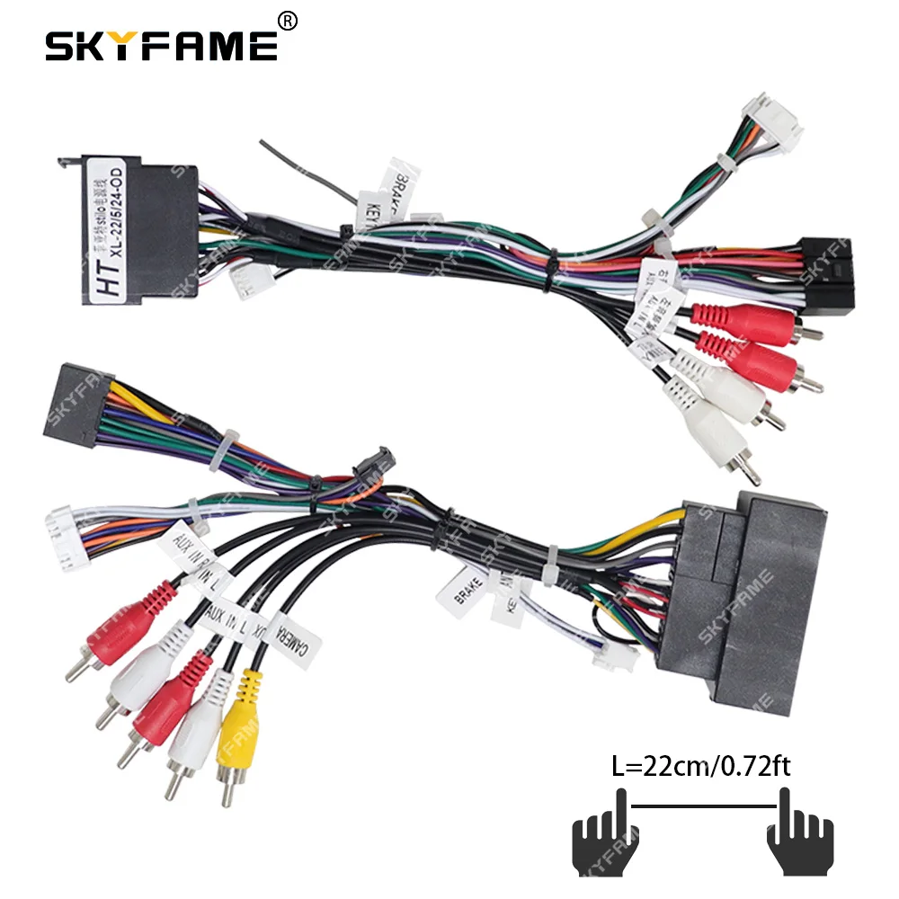 SKYFAME Xe 16pin Dây Adapter Xi Nhan Canbus Hộp Cho Fiat Ducato Đồng Hồ Dây Nhảy Xe Đạp Peugeot Boxer Đài Cáp FP5-FT-002
