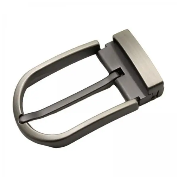 Rectangular Pin Buckle for Mens Belts Antique Reversible Alloy Buckle Accessory for Wide Leather Belts 3.8cm 4cm