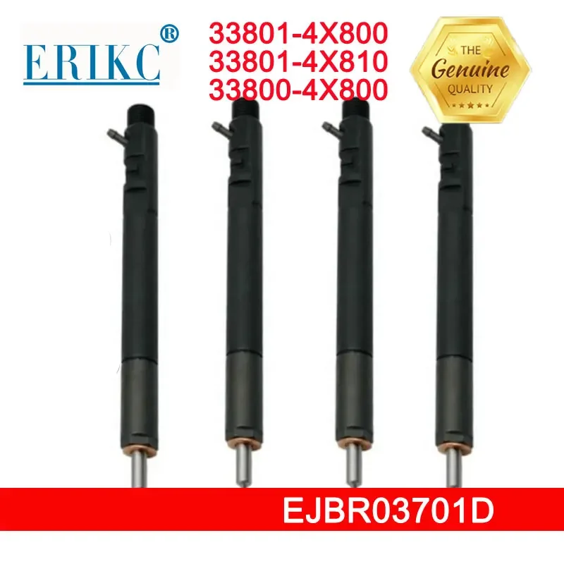 4PCS 33801-4X800 EJBR03701D Delphi Fuel Nozzle Injectors Assy 33800-4X800 for HYUNDAI TERRACAN 33801-4X810