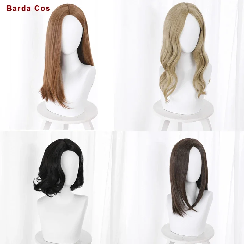 Games Lady Dimitrescu Vampire Alcina Bela Cassandra Daniela Cosplay Wigs 45cm Long Wig Woman Carnival Party Witch Headdress Prop