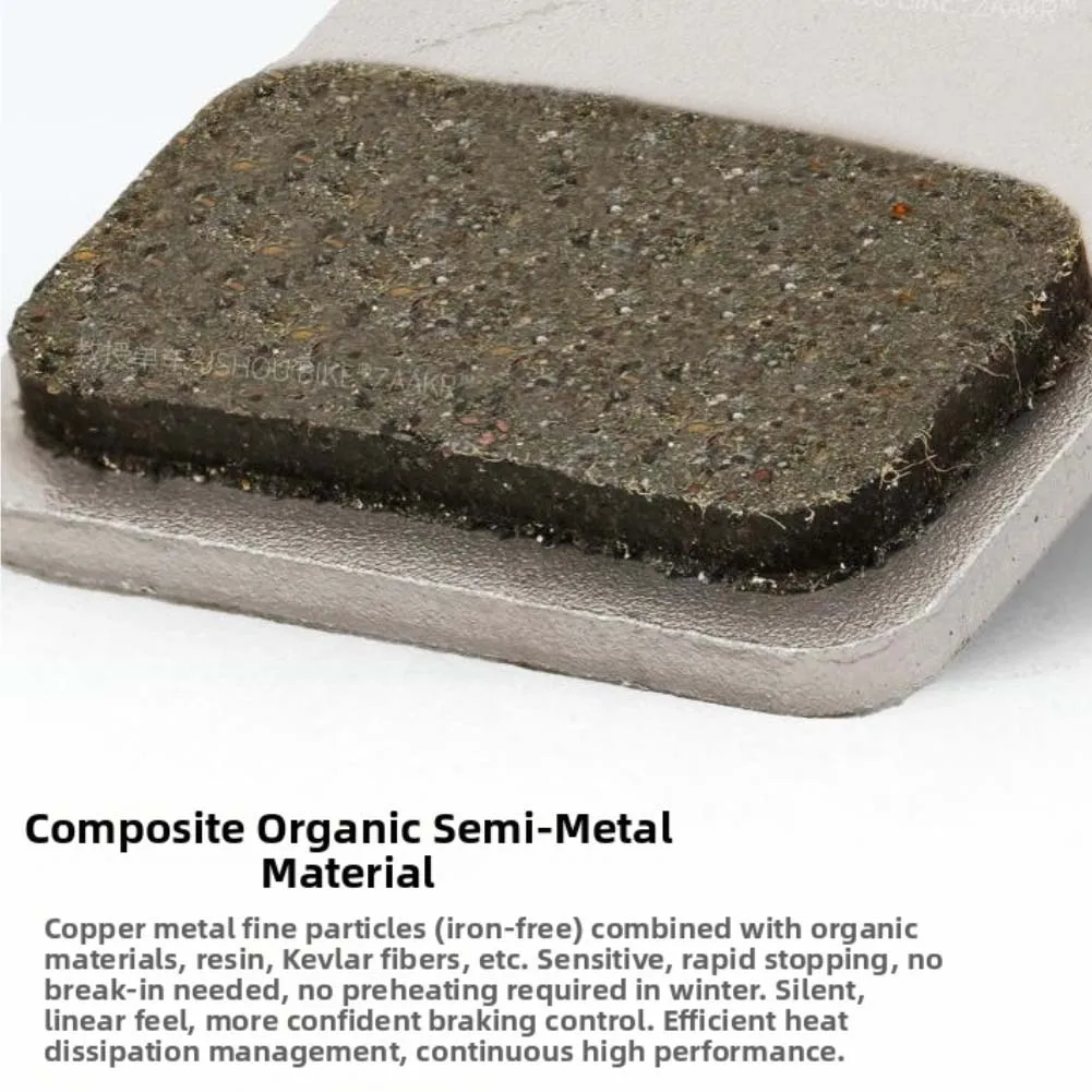 

AL6061 Backplate Disc Brake Pads Integrated Forged AL6061 Ice Column Cooling Fins Three-dimensional Cooling Array