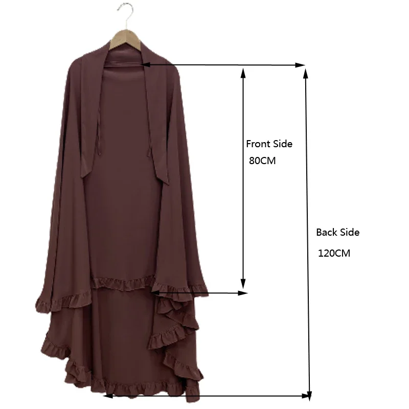 Große Khimar-Rüschen, muslimische Frauen, Overhead-Hijabs, Abaya-Schleier, Kopftuch, Türkei, islamisches Gebet, arabische Eid-Kapuze, Ramadan-Kleidung