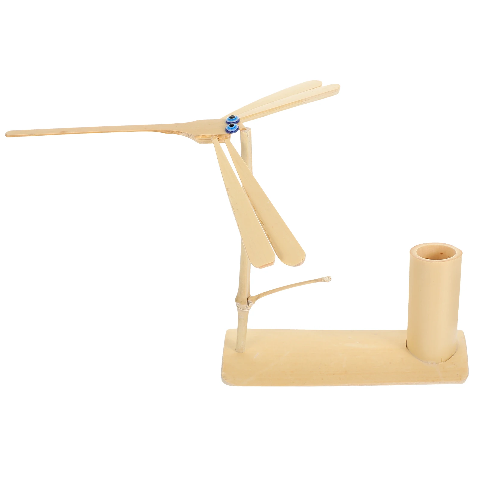 حامل أقلام اليعسوب من الخيزران للمكتب، قوي وسلس وسهل التنظيف، حامل أقلام رصاص متعدد الأغراض، دلو تخزين جانيزر للمكتب